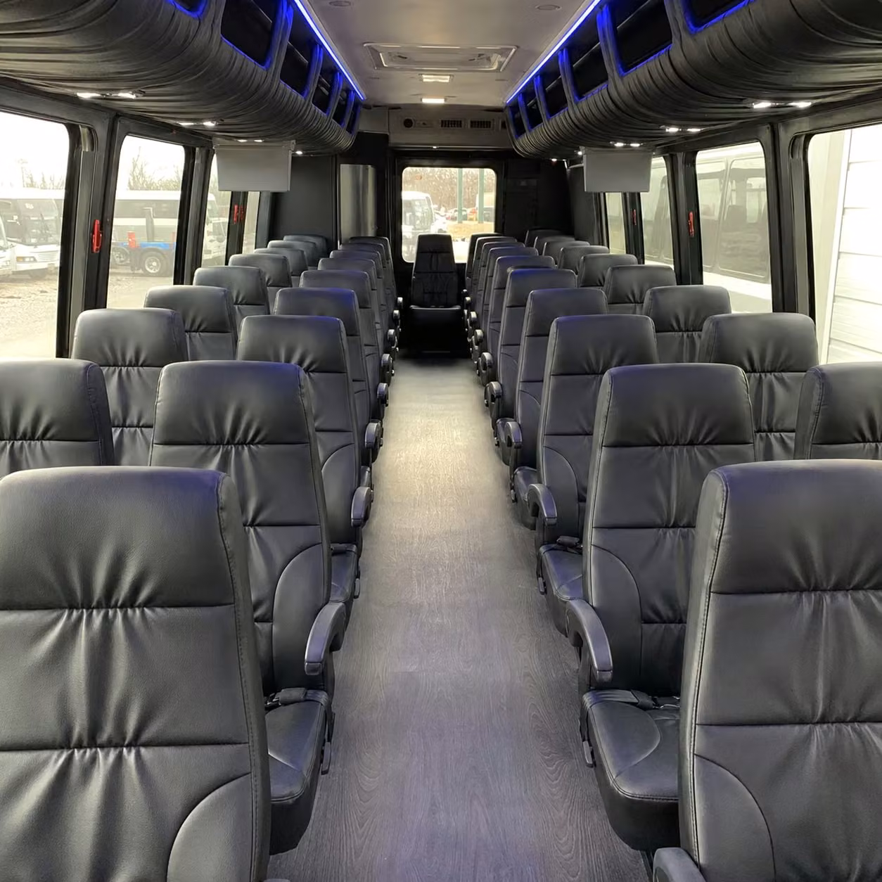 28 passenger minibus inside