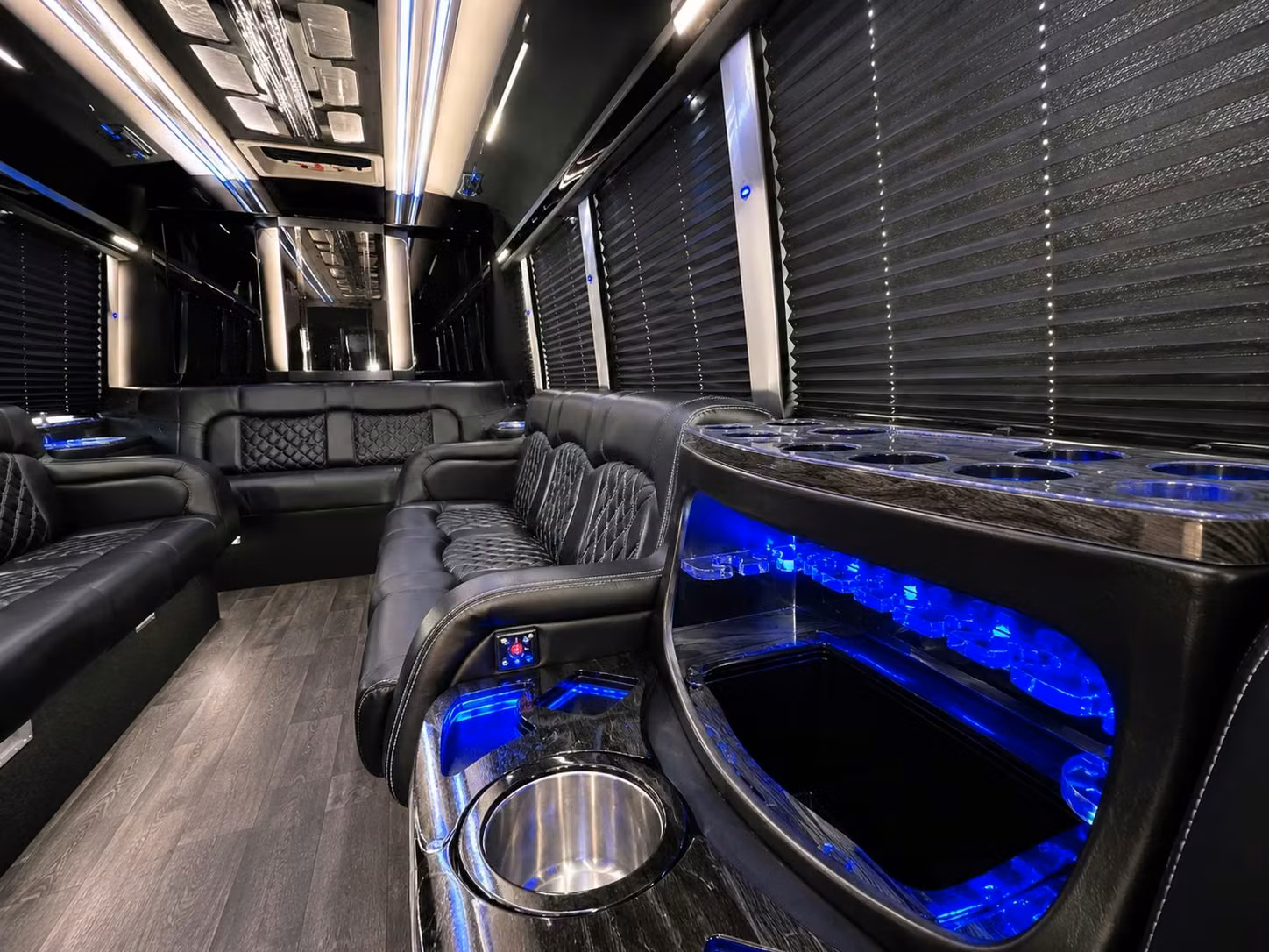 bachelorette party buses and night out transportation through downtown wilmington