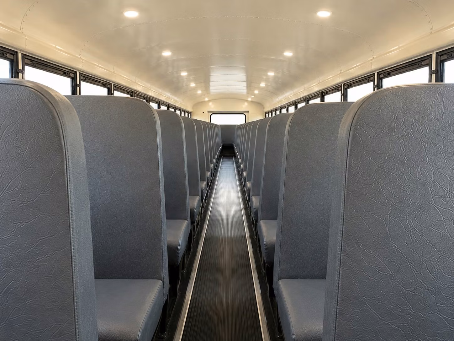 school bus inside