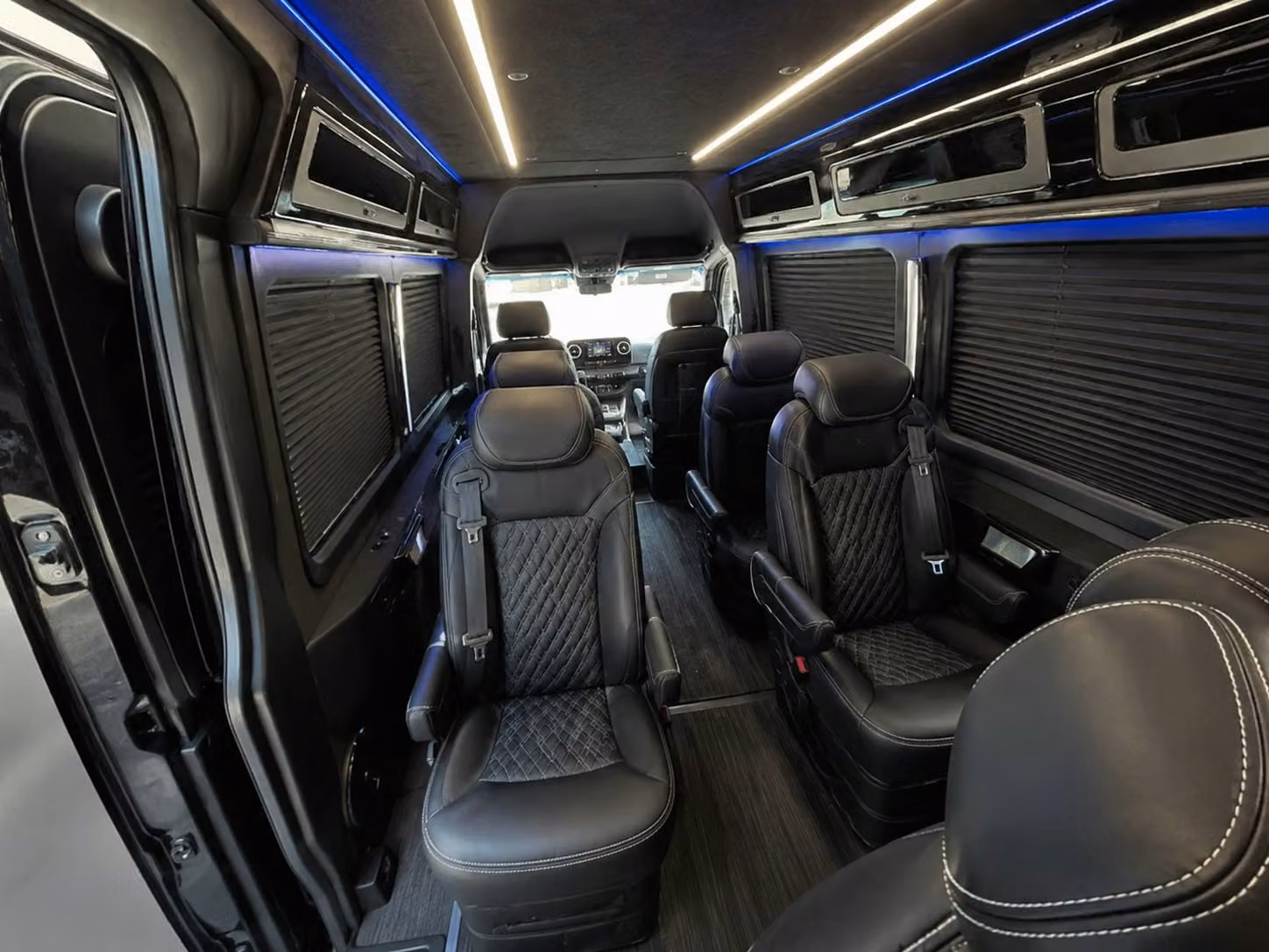 sprinter van with driver inside