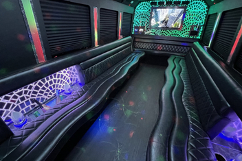 Wilmington Limo Bus Interior